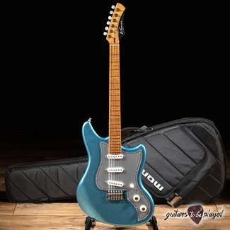 Kauer Electroliner Swamp Ash Guitar w/ Roasted Maple Neck – Sky Blue Flake