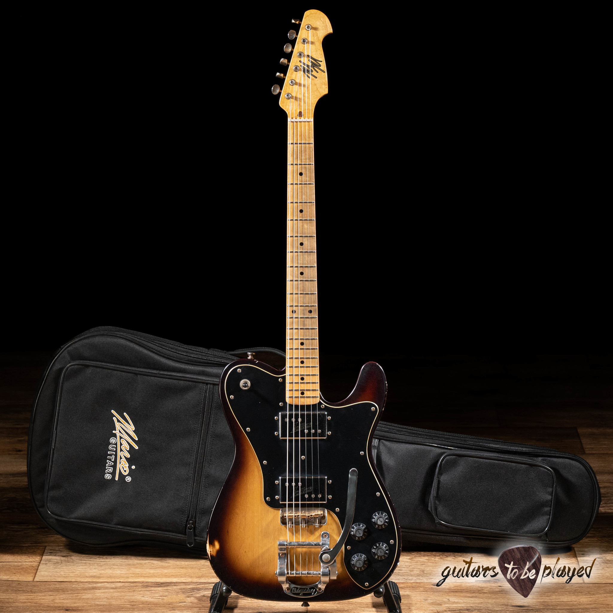 Mario Martin Guitars Swamp Ash T-Deluxe w/ Bigsby – 2-Tone Sunburst