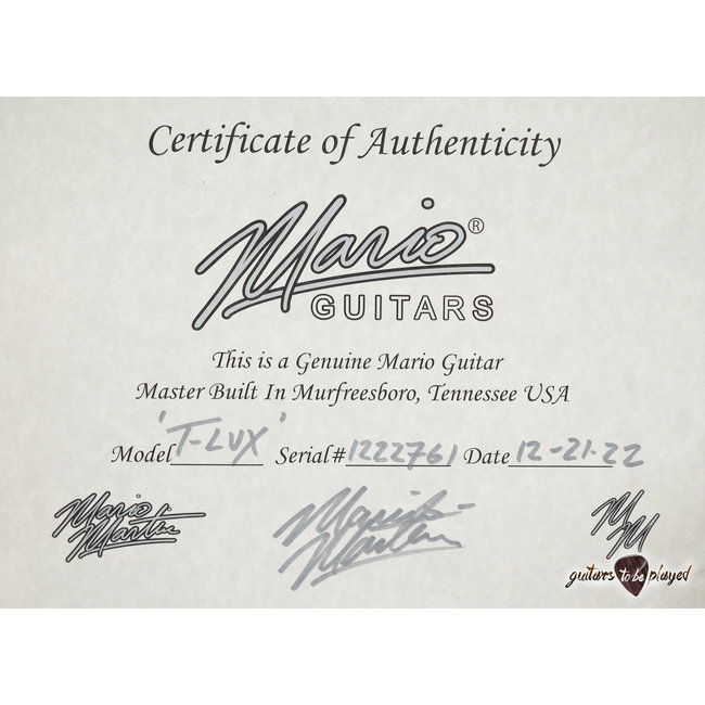 Mario Martin Guitars 1-pc Swamp Ash T-Deluxe w/ Bigsby – 2-Tone Sunburst