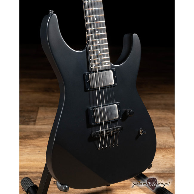 ESP E-II JL-1 Jeff Ling Signature M-II NT Guitar w/ Case – Black Satin