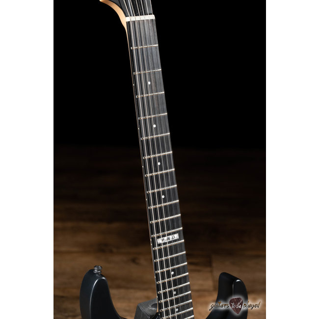 ESP E-II JL-1 Jeff Ling Signature M-II NT Guitar w/ Case – Black Satin