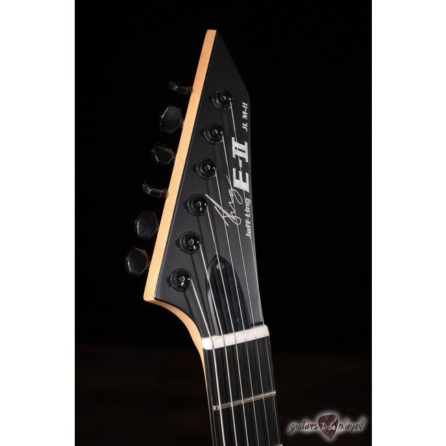 ESP E-II JL-1 Jeff Ling Signature M-II NT Guitar w/ Case – Black Satin