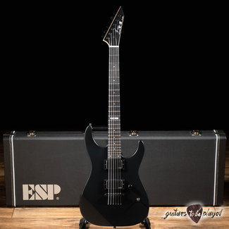 ESP Guitars ESP E-II JL-1 Jeff Ling Signature M-II NT Guitar w/ Case – Black Satin