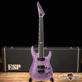 ESP ESP E-II Horizon NT-7B Hipshot 7-String Baritone Guitar w/ Case – Purple Sparkle