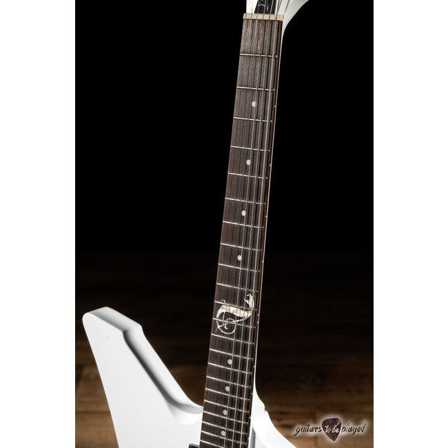 ESP LTD Snakebyte LH James Hetfield Left-Handed Guitar w/ Case – Snow White