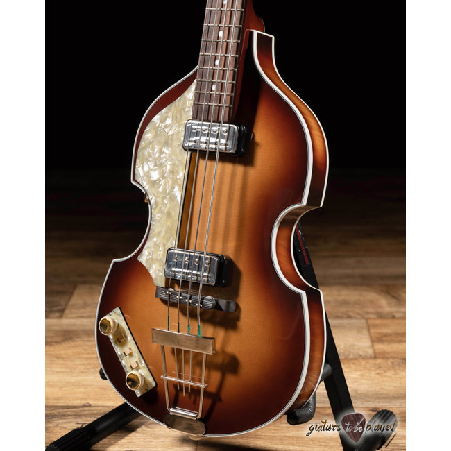 Hofner 1962 Reissue “Mersey” Left-Handed (H500/1-62L-0) Violin Bass – Sunburst
