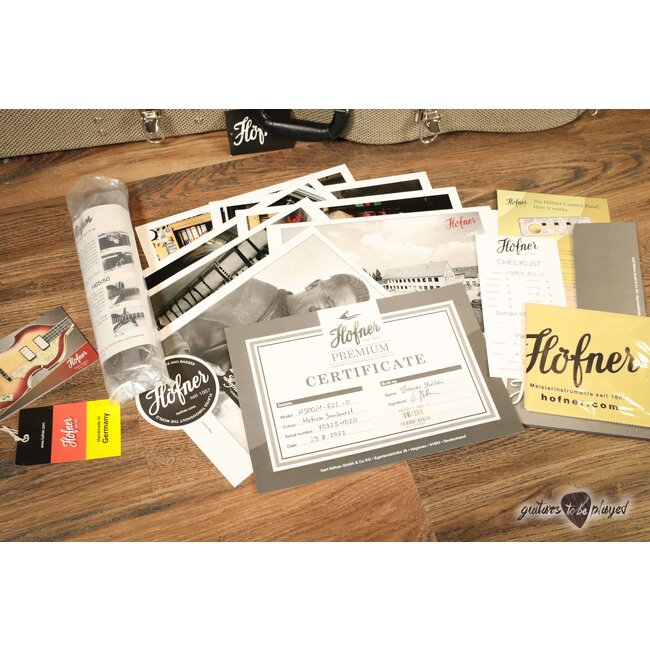 Hofner 1962 Reissue “Mersey” Left-Handed (H500/1-62L-0) Violin Bass – Sunburst