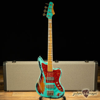 Fano Guitars Fano JM4 Alt de Facto Maple Fretboard Bass w/ Case - Seafoam Green Over 3TSB