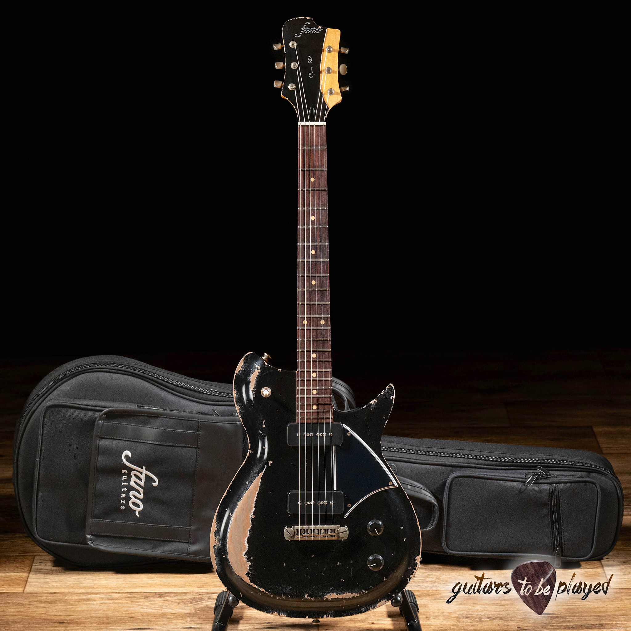 Fano RB6 Oltre P-90 Electric Guitar w/ Gigbag – Bull Black