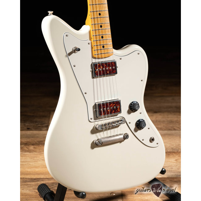 Fano JM6 Oltre Lollar Novel 90 Maple Fretboard Guitar w/ Gigbag – Olympic White