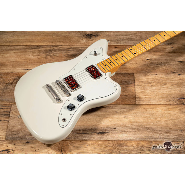 Fano JM6 Oltre Lollar Novel 90 Maple Fretboard Guitar w/ Gigbag – Olympic White