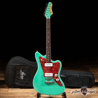 Fano Guitars Fano JM6 Oltre Lollar OmniTron/Standard P-90 Guitar w/ Gigbag – Seafoam Green