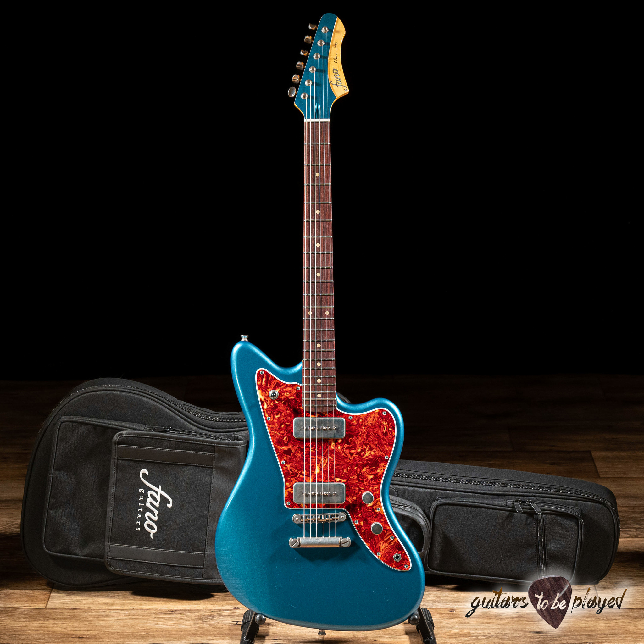 ギター Fano Guitars JM6 Oltre Lake Placid Blue Fano JM6 Oltre Maple Neck Humbucker Guitar – Lake Placid