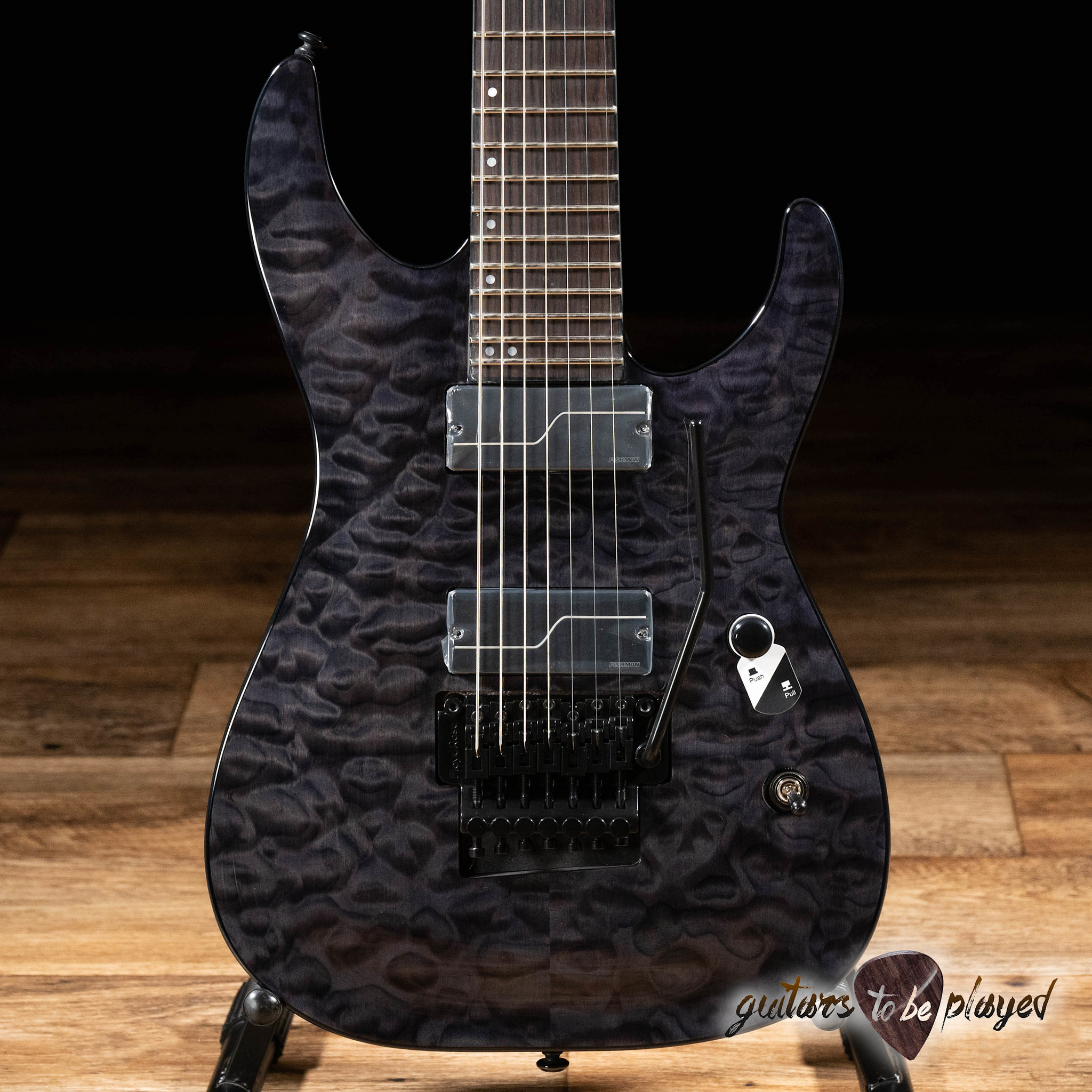 ESP LTD BUZ7 Buz McGrath 7String Floyd Rose Guitar See Thru Black