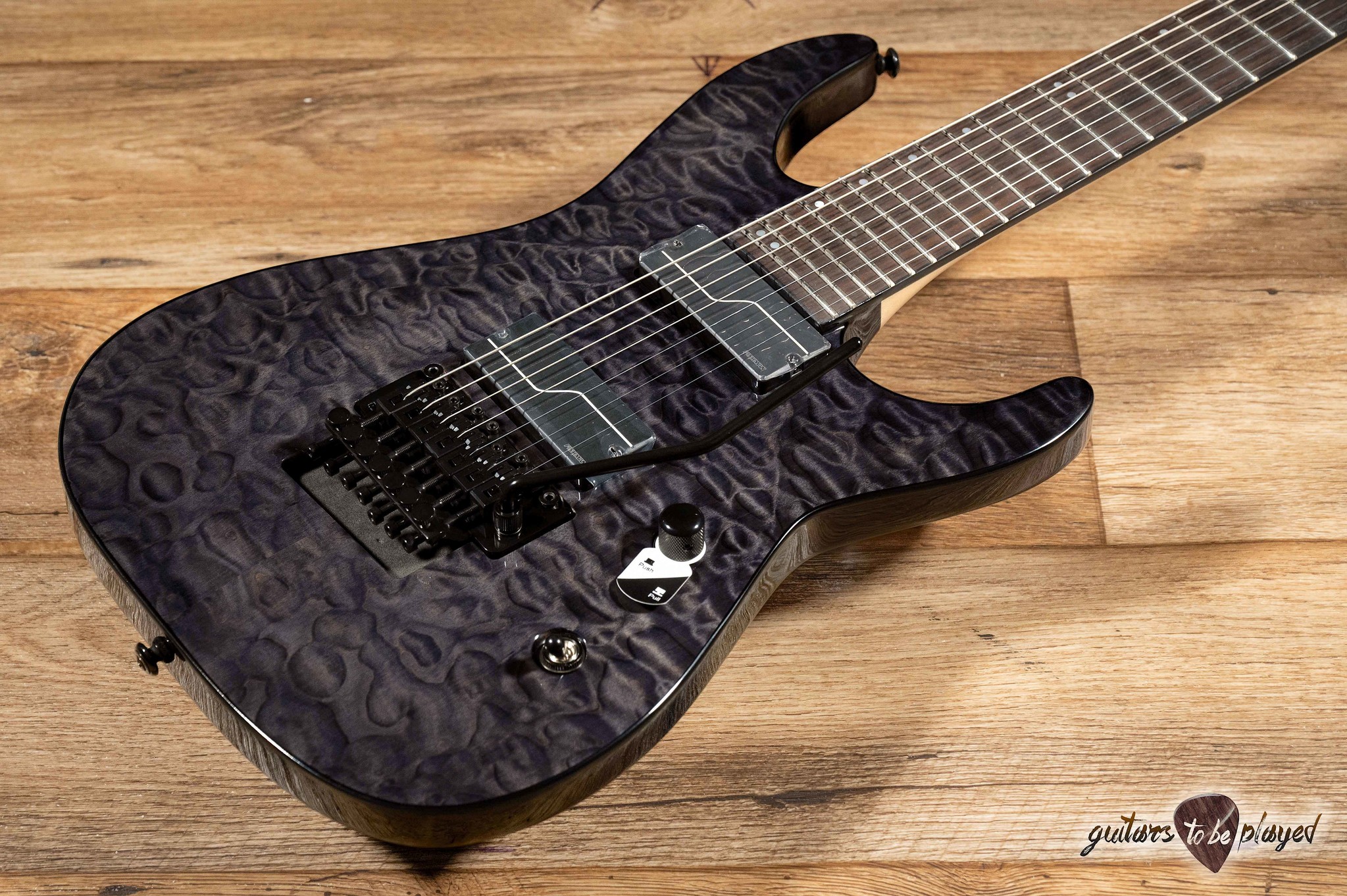 ESP LTD BUZ-7 Buz McGrath 7-String Floyd Rose Guitar – See Thru Black ...