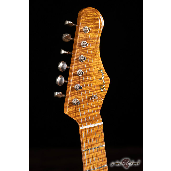 Shabat Lynx HSS Alder S-Style w/ Flame Roasted Maple – Cosmic Blue