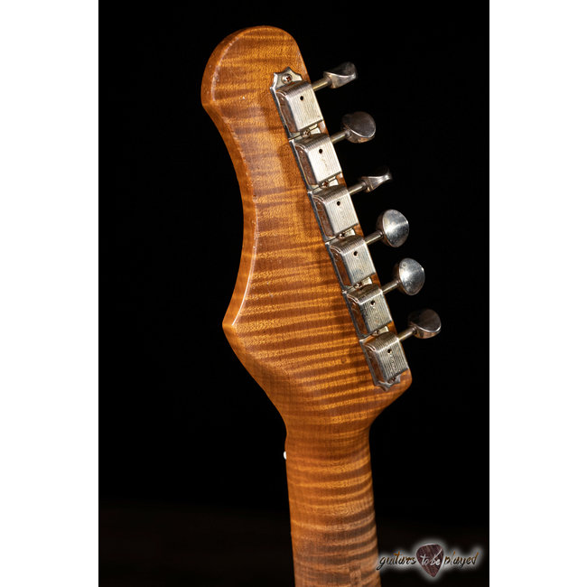 Shabat Lynx HSS Alder S-Style w/ Flame Roasted Maple – Cosmic Blue