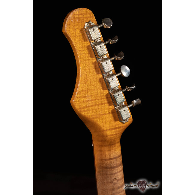 Shabat Lynx HSS Alder S-Style w/ Flame Roasted Maple & Rosewood – Shell Pink