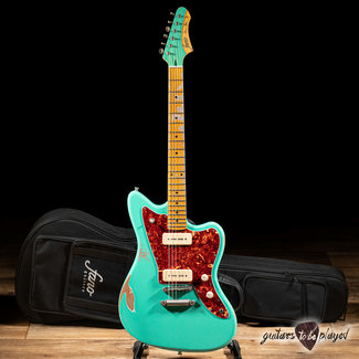 Fano Guitars Fano JM6 Oltre Maple Fretboard P-90 Guitar w/ Gigbag – Seafoam Green