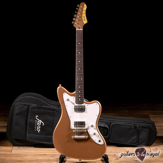 Fano Fano JM6 Oltre Lambertones Crema Humbucker Guitar w/ Gigbag – Firemist Gold