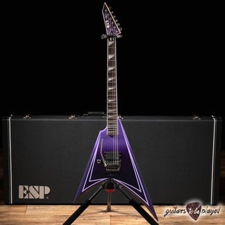 ESP LTD ESP LTD Alexi Hexed LH Floyd Rose Left-Handed & Case – Purple Fade w/ Pinstripes