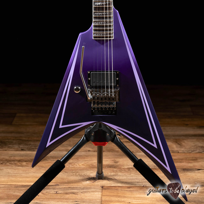 ESP LTD Alexi Hexed LH Floyd Rose Left-Handed & Case – Purple Fade w/ Pinstripes