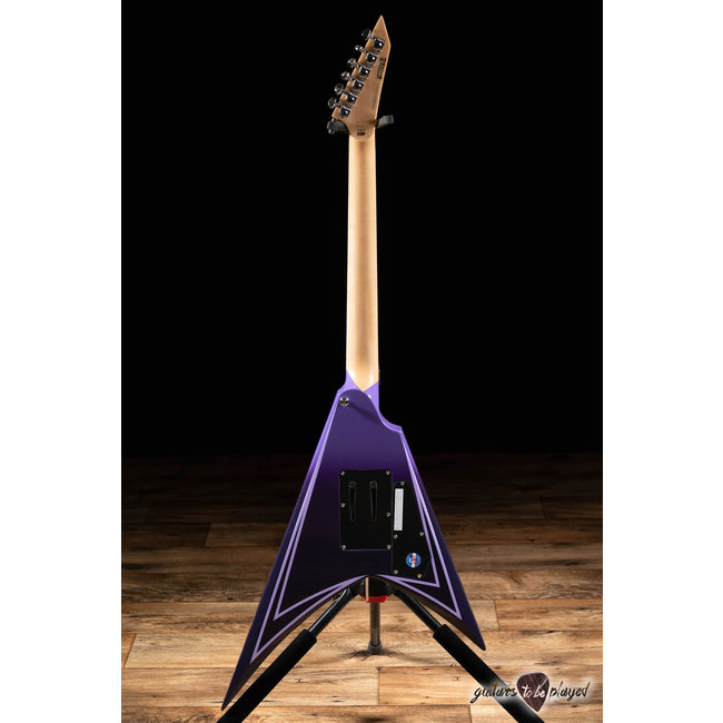 ESP LTD Alexi Hexed LH Floyd Rose Left-Handed & Case – Purple Fade w/ Pinstripes