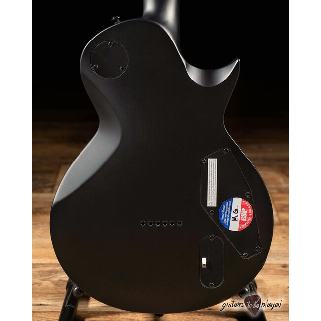 ESP LTD EC1000 Baritone LeftHanded Guitar Charcoal Metallic Satin Guitars To Be Played