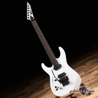 ESP LTD ESP LTD M-1000 LH Fishman Fluence Left-Handed Floyd Rose Guitar – Snow White