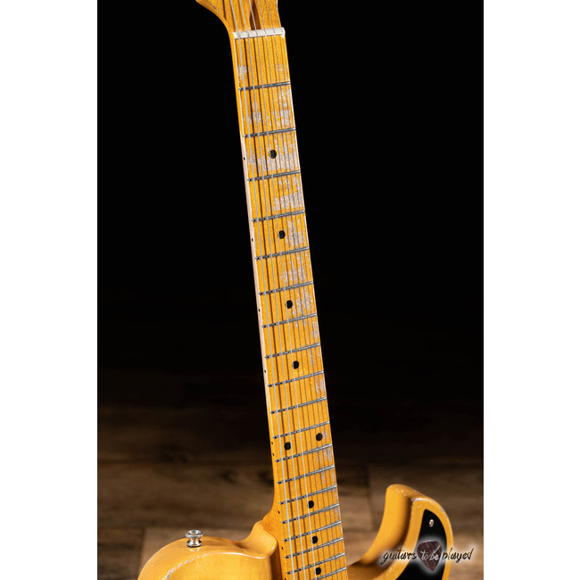 Fano TC6 Oltre P-90 “Blackguard” T-Style Guitar w/ Gigbag - Butterscotch Blonde