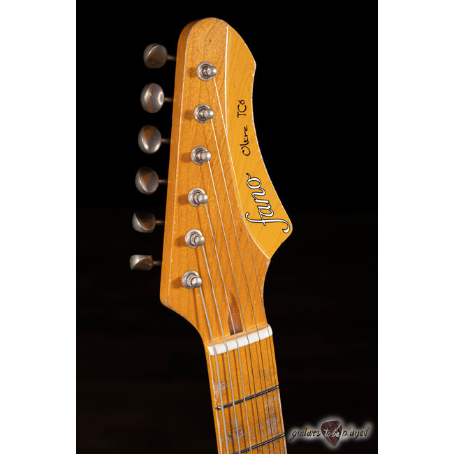 Fano TC6 Oltre P-90 “Blackguard” T-Style Guitar w/ Gigbag - Butterscotch Blonde