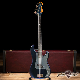 Shabat Shabat Panther P-Bass w/ Roasted Flame Maple & Ebony – Cosmic Blue