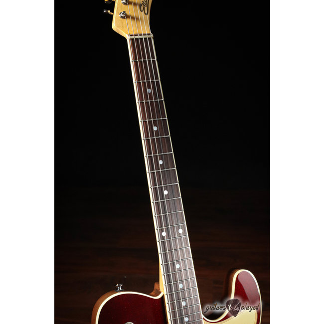 Elliott Raven Standard Spruce Top Semi-Hollow Guitar – Ruby Red Slipper