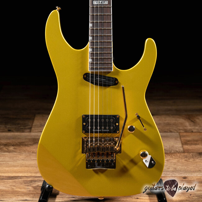 ESP LTD Mirage Deluxe ’87 Floyd Rose Guitar – Metallic Gold
