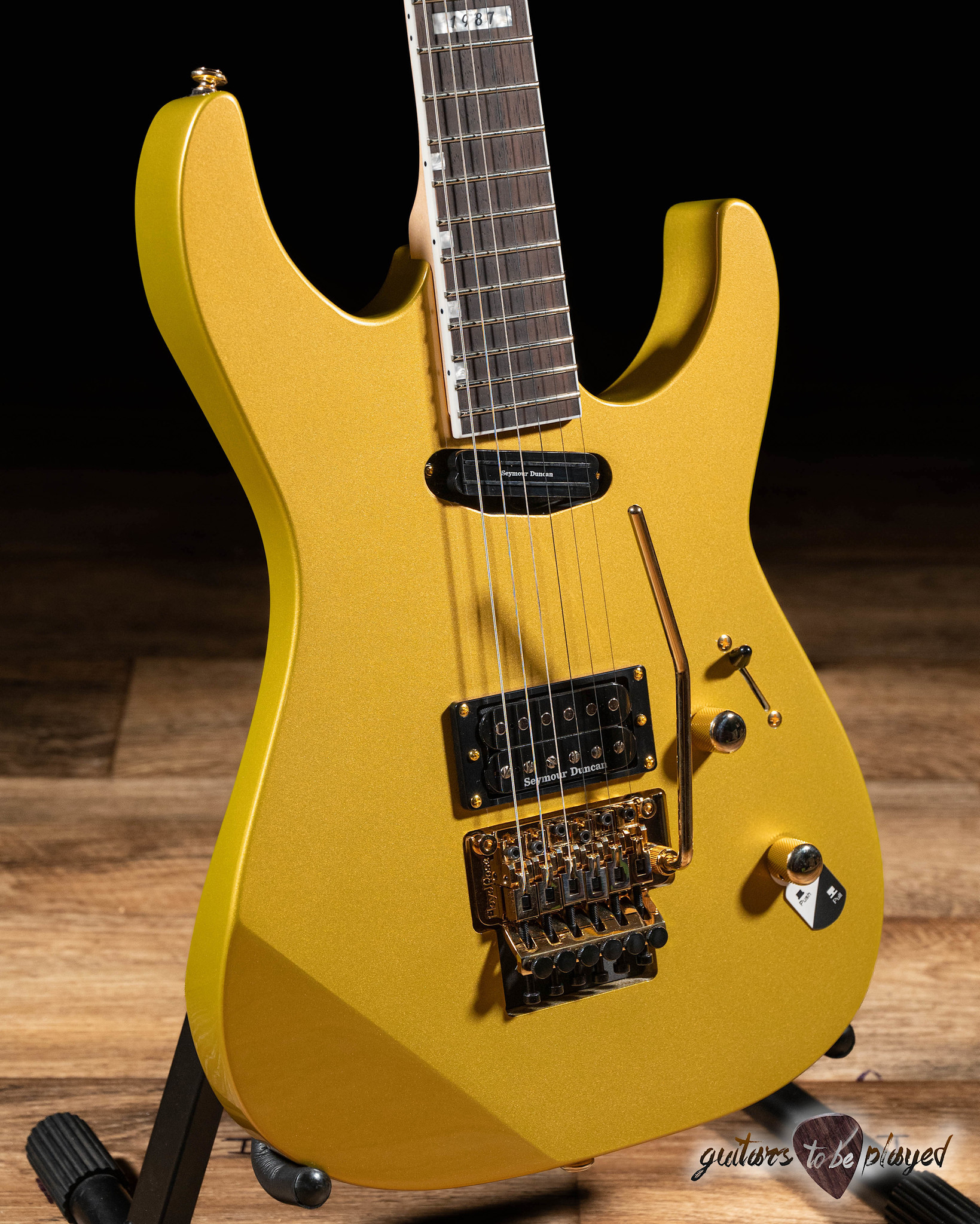 ESP LTD Mirage Deluxe Floyd Rose Guitar Metallic Gold Guitars To Be