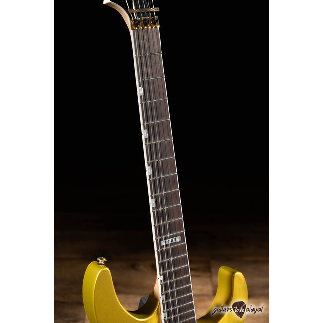 ESP LTD Mirage Deluxe ’87 Floyd Rose Guitar – Metallic Gold