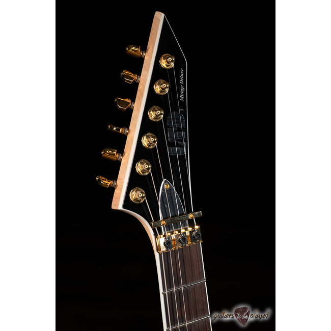 ESP LTD Mirage Deluxe ’87 Floyd Rose Guitar – Metallic Gold