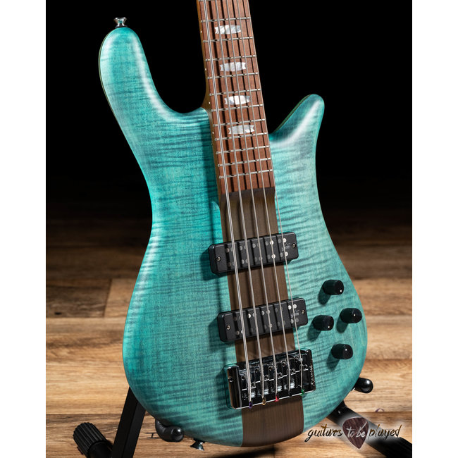 Spector Euro 5 RST 5-String Aguilar Bass Guitar – Turquoise Tide Matte