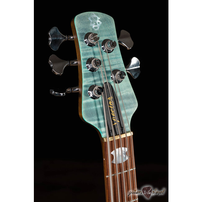 Spector Euro 5 RST 5-String Aguilar Bass Guitar – Turquoise Tide Matte