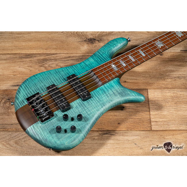 Spector Euro 5 RST 5-String Aguilar Bass Guitar – Turquoise Tide Matte