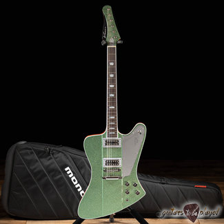 Kauer Banshee Mahogany Guitar w/ TV Jones PowerTrons – Seafoam Green Flake