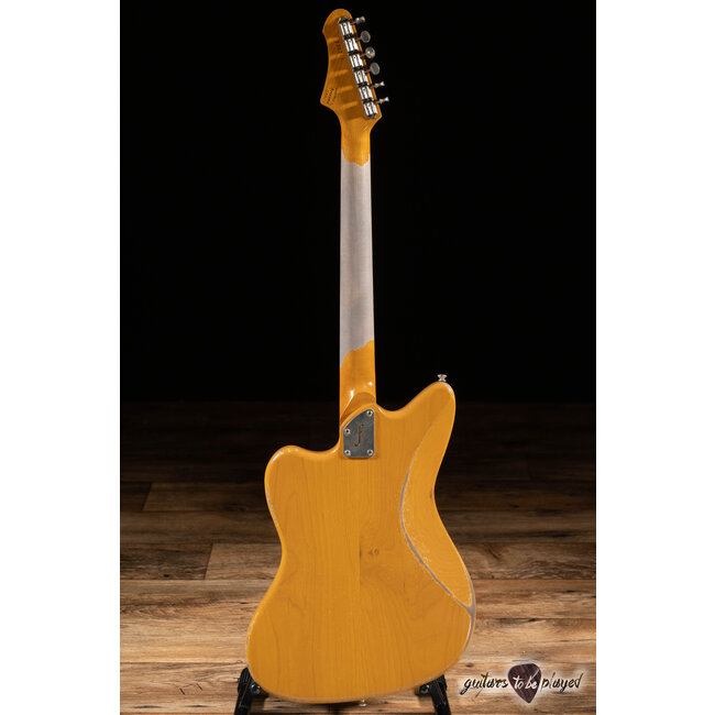 Fano JM6 Oltre Single Lollar Novel T Guitar w/ Gigbag – Butterscotch