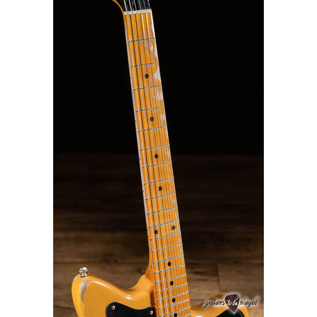 Fano JM6 Oltre Single Lollar Novel T Guitar w/ Gigbag – Butterscotch