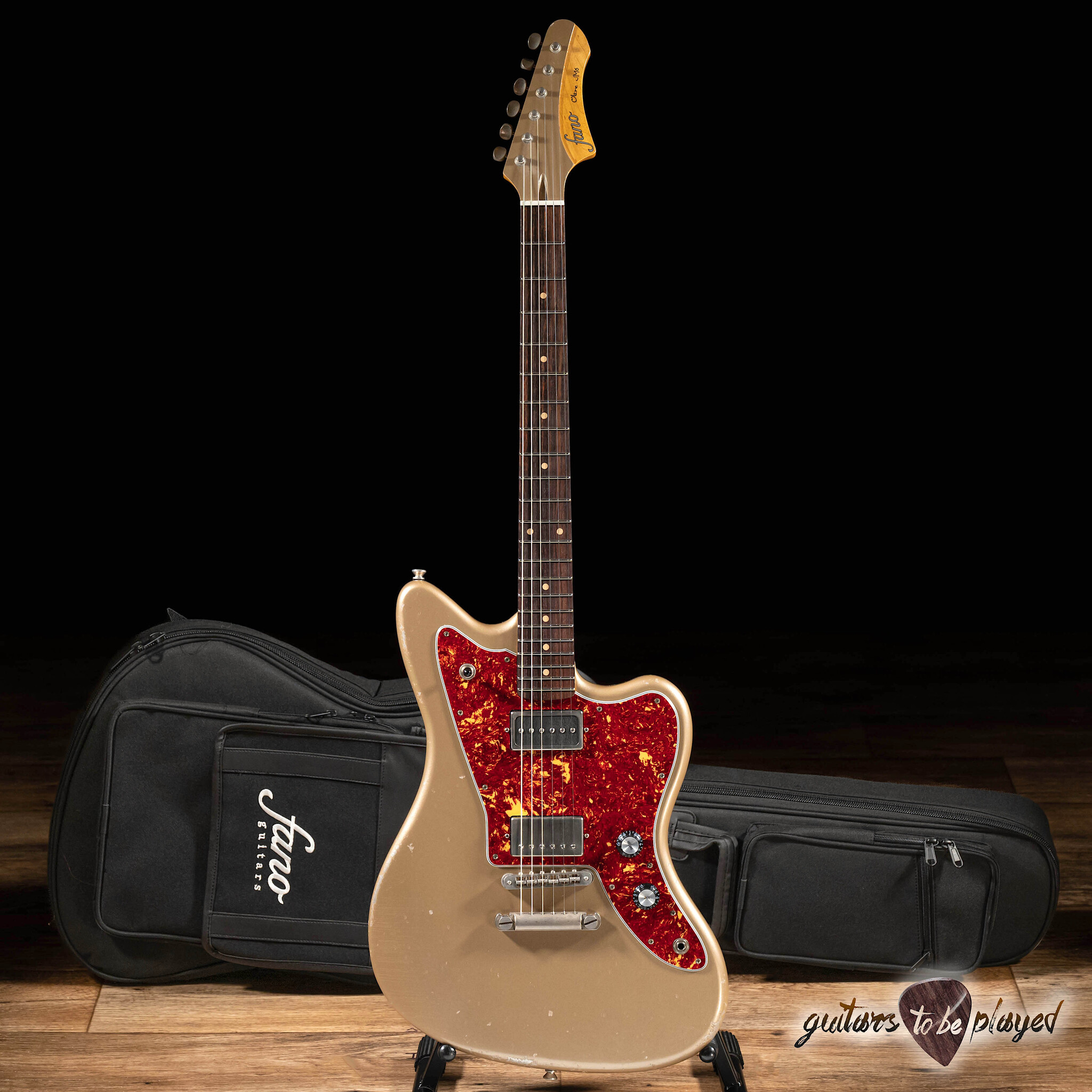 ギター fano guitars PX6 oltre Fano PX6 Oltre P-90 Guitar w/ Gigbag – 3-Tone Sunburst