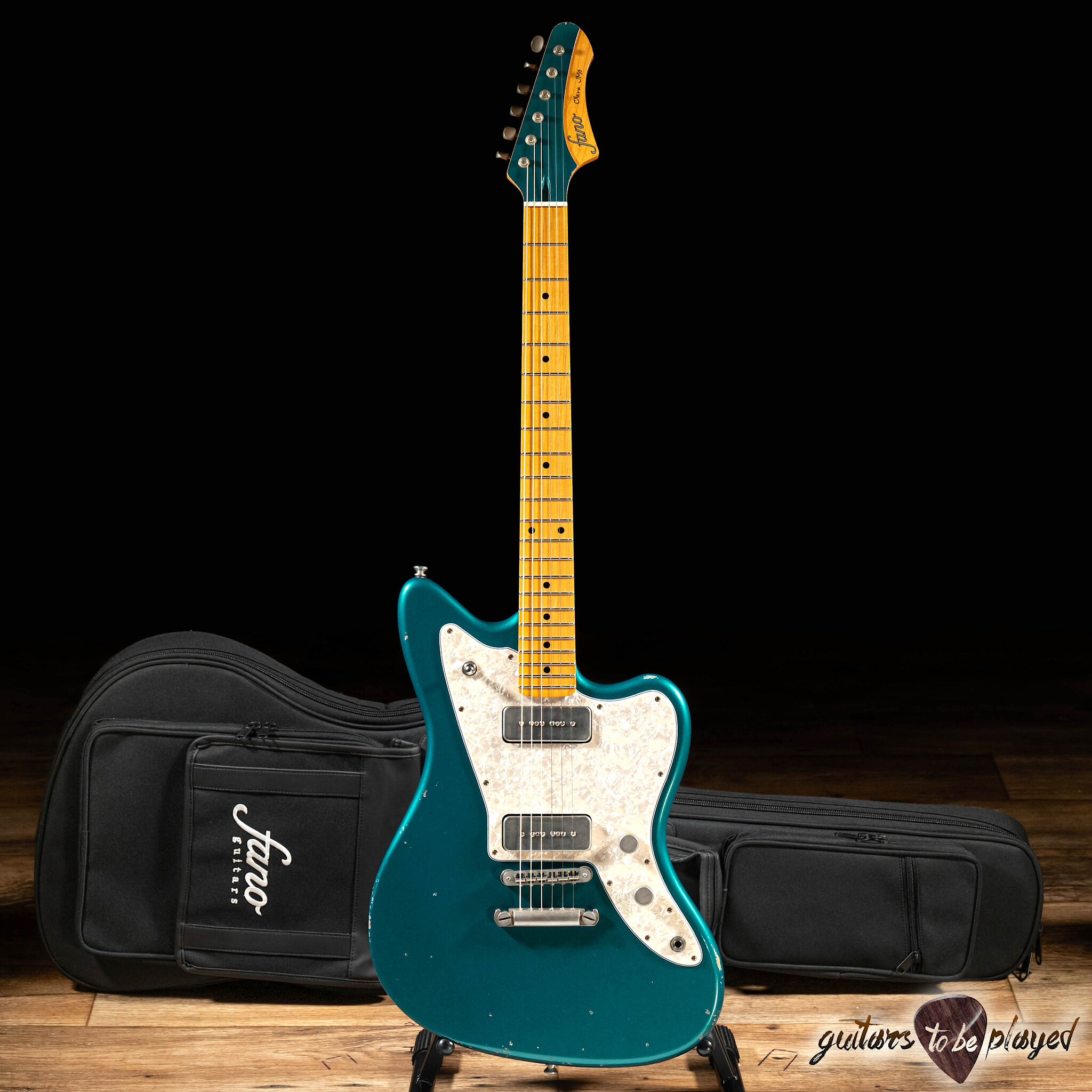 Fano JM6 Oltre Maple Fretboard Lollar P-90 Guitar – Ocean