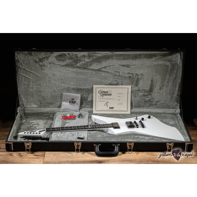 ESP Snakebyte James Hetfield Signature Custom Shop Guitar – Snow White