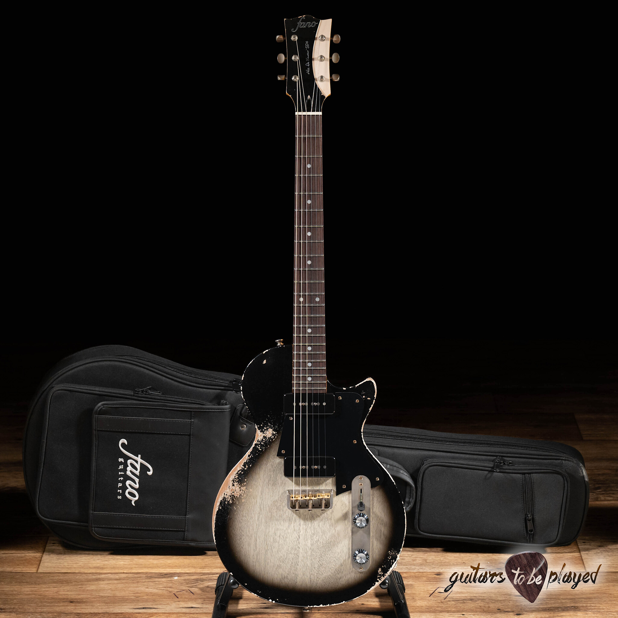 ギター FANO Guitar Alt de Facto Fano Alt de Facto RB6 Thinline Bull Black Electric Guitar