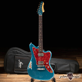 Fano Guitars Fano JM6 Oltre Lambertones Crema Guitar w/ Gigbag – Lake Placid Blue