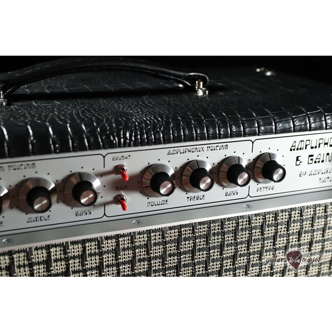 Amplified Nation Ampliphonix & Gain 50W Head & 112 Cab – Black Croc