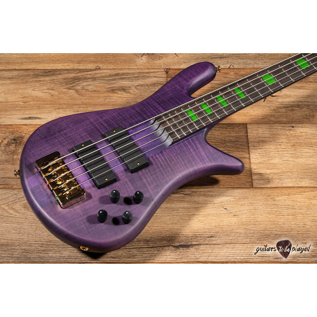 Spector Skyler Acord Signature 5-String Bass Guitar – Violet Stain Matte